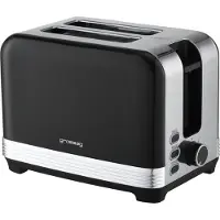 Grossag GRO 2-slice broodrooster ES/zwart, Broodrooster, Zwart