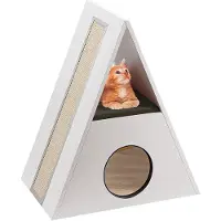 Ferplast Kraboom, klimboom voor katten, krabpaal voor katten, model Merlin, afmetingen: 62 x 39 x hoogte