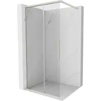 Mexen Rox douchewand Walk-in 120 x 200 , transparant 8 mm, geborsteld nikkel - 8C2-120-003-97-00