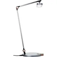 Brilliant LED-bureaulamp Officehero, dimbaar, alu / grijs / zink, Werkkamer / Kantoor, Aluminium, LED bureaulamp
