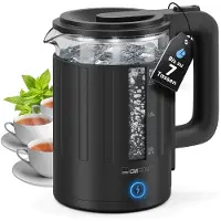 Clatronic WK 3837 G - Waterkoker - Glas - Zwart - 1,7Liter