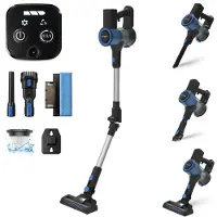 MYBOT E6 Advanced - Steelstofzuiger met Dweilfunctie - 250W - 20Kpa - 3 Zuigniveaus - Vacuum Cleaner - Steelstofzuiger Draadloos - Zonder Zak - Op Accu