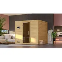 Karibu | Sonara Sauna | Antracietglas | Kachel 9 kW Geïntegreerde Bediening