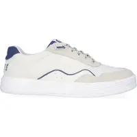 HeyDude Sneaker Men Hudson M Canvas White / Navy-Schoenmaat 41
