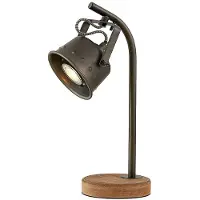 LINDBY Tafellampe , Rubinjo, Zwart, Woonkamer, Metaal, Vintage / Retro