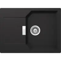 Schock Onderbouwspoel Manhattan D-100S, afmetingen 690 x 510 mm, kleur onyx, model MAND100SUGON