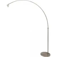 Steinhauer Vloerlampen Staal kleurige booglamp Sparkled Light 7268ST hoogte uitschuifbaar en kantelbaar