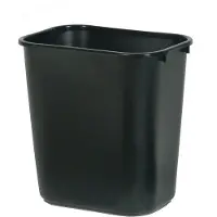 Rubbermaid Rechthoekig Recyclebak 27 l Zwart PE (Polyetheen)
