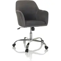 Hjh OFFICE Bureaustoel / Draaistoel stoel / Schelp stoel SOLAO 300 Stof donkergrijs