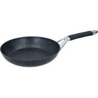 Alpina koekenpan, 24 cm, met antiaanbaklaag - Geschikt voor alle warmtebronnen, inclusief inductie - Aluminium - Zwart