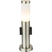 Globo Tuinlamp Boston RVS met stopcontact