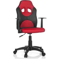 Hjh OFFICE KID GAME AL - Kinder bureaustoel Zwart / Rood
