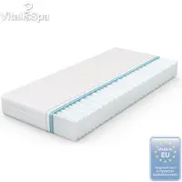 VitaliSpa Koudschuim matras – 140 x 200 cm H2 hardheid, 7 zones Wit