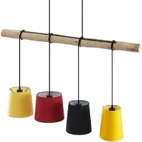 LINDBY Hanglampe , Hinai, dimbare, Hout, Woonkamer, Stof, Scandinavisch