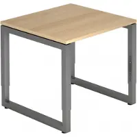 Hjh OFFICE PRO REGO 8 G - 80 x 80 Tafelhoogte I In hoogte verstelbaar Eiken/Grafiet