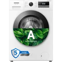 Heinner HWM-HME7012IVSMA Slim Wasmachine, 7 kg, 1200 tpm, Inverter, Stoom, Wit