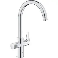 GROHE Blue Pure - Keukenkraan BauCurve met filterfunctie, chroom 30580000