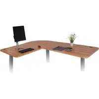 Mendler Tafelblad -D40 voor hoekbureau, bureaublad, 90° MVG-gecertificeerd ~ eikenkleurig
