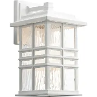 Elstead Lighting LED Wand Buitenlamp Beacon Square | 1X E27 Max 60W | IP44 | Dimbaar | White