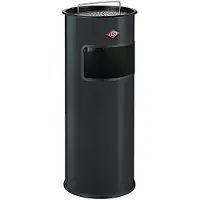 Wesco Staande Asbak met zeef zonder inzet | 30 Liter | Metaal - Antraciet | Afvalbak met Asbak Staand - Made in Germany