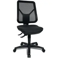 Topstar Bureaudraaistoel | met lendesteun | zwart 430-510 mm | zonder armleuningen draagvermogen 110 kg | 1 stuk - AN800G200 AN800G200