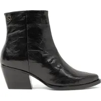 Lazamani Enkellaarsjes Dames Zwart Leer Size 38