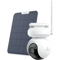Reolink Toonaangevende 4K Wi-Fi 6 batterijaangedreven camera met continue opname, 360° Automatische Tracking en 4K ColorX nachtzicht - Altas PT Ultra met 6W zonnepaneel