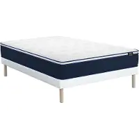 Vente-unique Set bedbodem en matras met pocketveren en geïntegreerd dekmatras ALTIER van YSMÉE - 140 x 190 cm