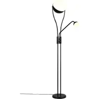 TRIO 478310232 Chris LED staande lamp, 18W, diameter 30cm, dimbaar, zwart, mat, warm wit licht