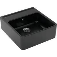 Villeroy & Boch 6320 keramische spoelbak 63x59,5 cm Pure Black 632061R7