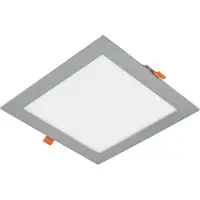 EVN LPQ223502 LPQ223502 LED-inbouwpaneel 21 W Warmwit Zilver