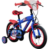 Volare Sonic Prime Kinderfiets - Jongens - 14 inch - Blauw Rood - Twee handremmen