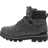 Dockers by Gerli Veterboots goudgeel / rookgrijs / donkerrood / zwart