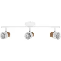 Osram plafondspot CORK, wit, 3-lamps, dimbaar, GU10 dimbaar, wit / opaal, Woon-/ Eetkamer, metaal