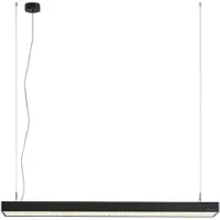 Arcchio Hanglamp Susi, dimbaar, zwart, Werkkamer / Kantoor, Aluminium, Modern