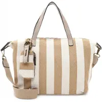 Tamaris Schoudertas Lou Bowlingbag Sand Beige Crème