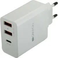 Canyon voedingsadapter H-08 PD 30W, USB-C, USB-A, wit (CNE-CHA08W)
