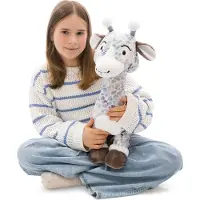 Nici Giraffe Winny Winterfur Teddy 50 Cm Grijs Kinderen