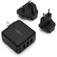 Ansmann Reisoplader TC315 USB-oplader 15 W 3x USB-A zwart binnen