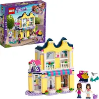 LEGO 41427 Friends, Emma's Modezaak, set met poppenhuis, mini-poppen Andrea en Emma en accessoires, speelgoed voor kinderen vanaf 6 jaar