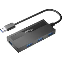 Equip 128956 interface hub USB 3.2 Gen 1 (3.1 Gen 1) Type-A 5000 Mbit/s Zwart