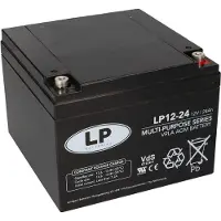 Landport LP12-24 VRLA AGM Loodaccu (12V, 24 Ah, T12 terminal)