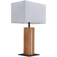 LINDBY Tafellampe , Garry, dimbare, Wit, Woonkamer, Stof, Modern