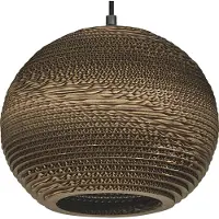 Osram Hanglamp BALL, dimbaar, bruin / roest, Woon-/ Eetkamer, Papier, hanglamp