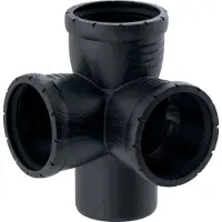 Geberit Silent-Pro Hoekstuk 87,5°, DN 100 / 90 / 90, 393.550.14.1