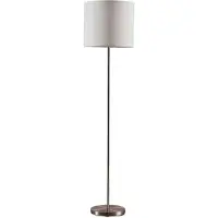 LINDBY Vloerlampe , Parsa, Wit, Woonkamer, Stof, Jong wonen