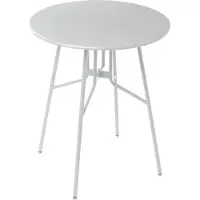 Beliani ANCONA - Tuintafel - Grijs - 90 cm - Aluminium