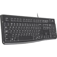 Logitech K120 Corded Keyboard toetsenbord USB QWERTZ Tsjechisch Zwart
