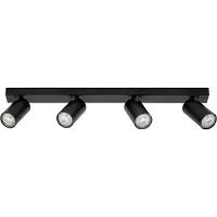 Osram plafondspot OCTAGON zwart 4-lamps GU10-LED 927 dimbaar OCTAGON,, zwart, Woon-/ Eetkamer, metaal, Modern