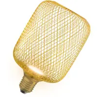 Ledvance LED lamp E27 | Square 100 | Goud | Decor Flat | 2700K | 3.5W (28W)
